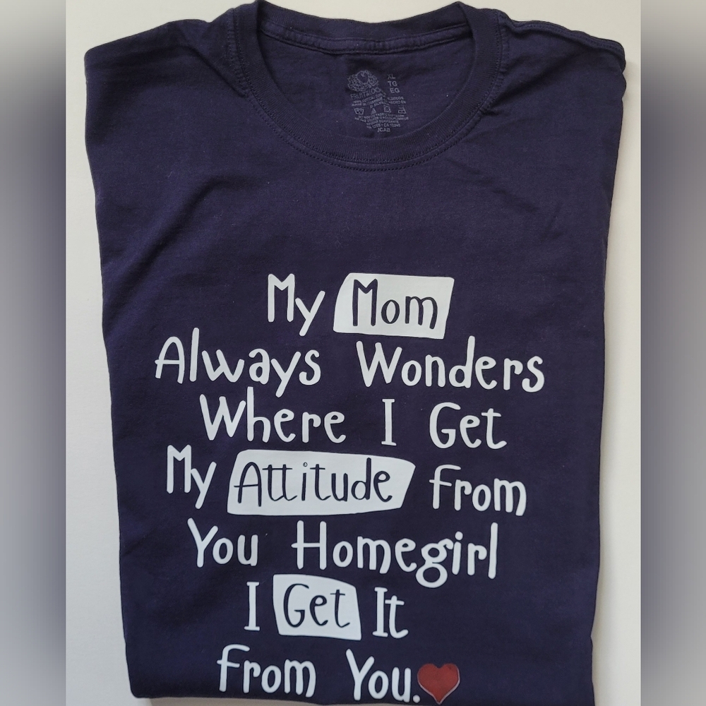 Fruit of the Loom Funny Mom  Graphic Tshirt